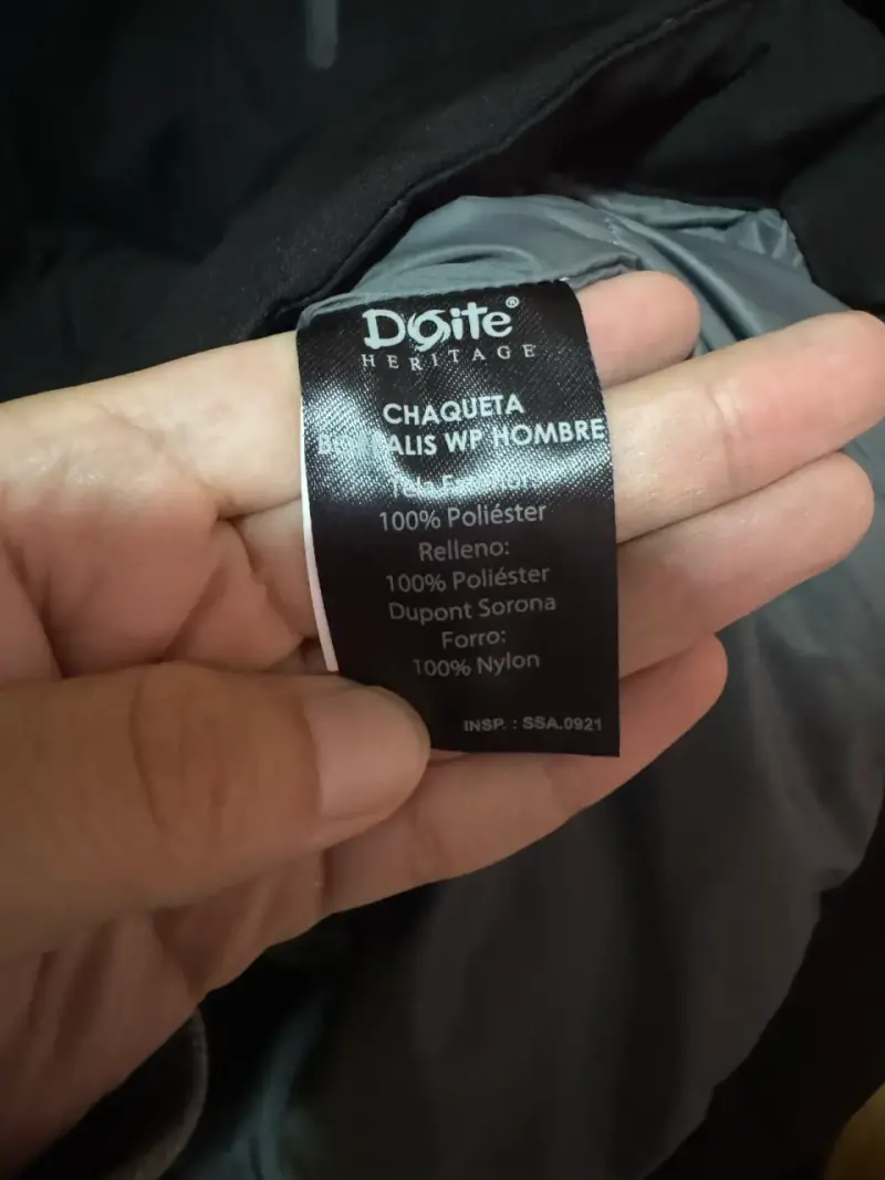 Chaqueta impermeable para hombre Doite negra XL - 3