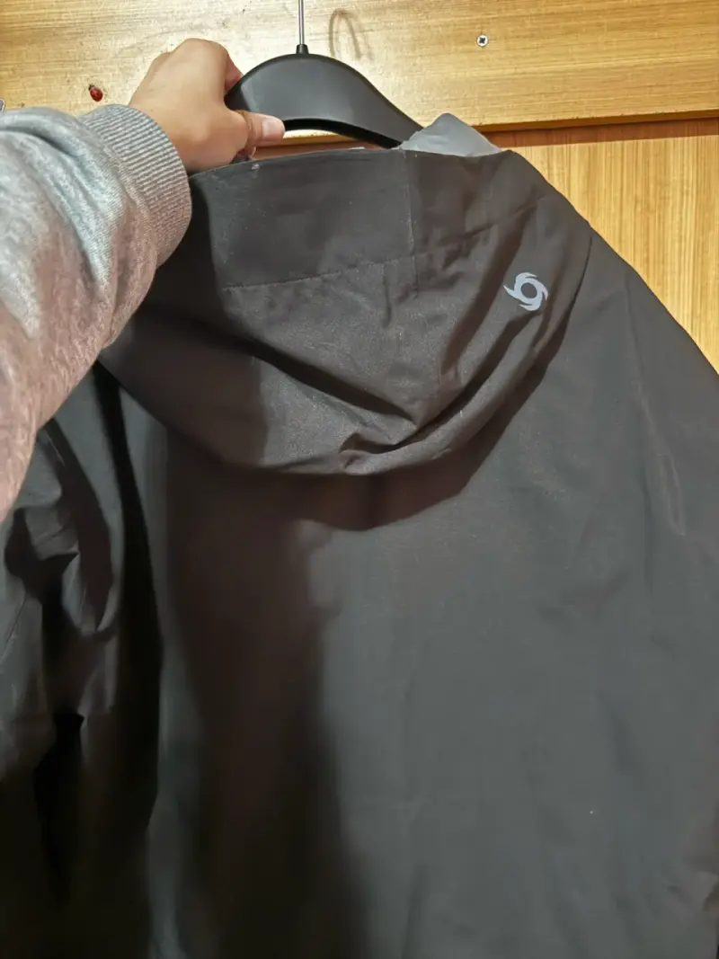 Chaqueta impermeable para hombre Doite negra XL - 4