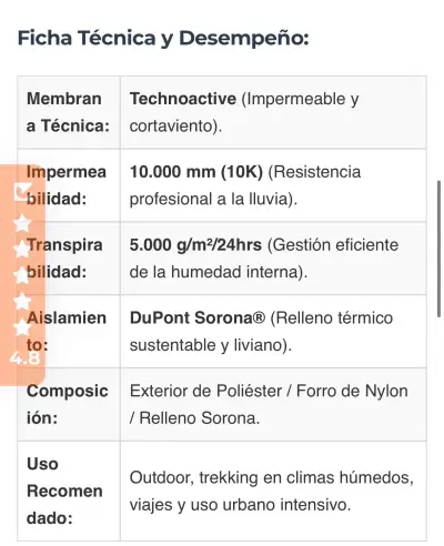Chaqueta impermeable para hombre Doite negra XL - miniatura 6