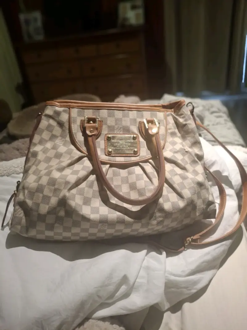 Bolso de mano Louis Vuitton Damier Azur - 5