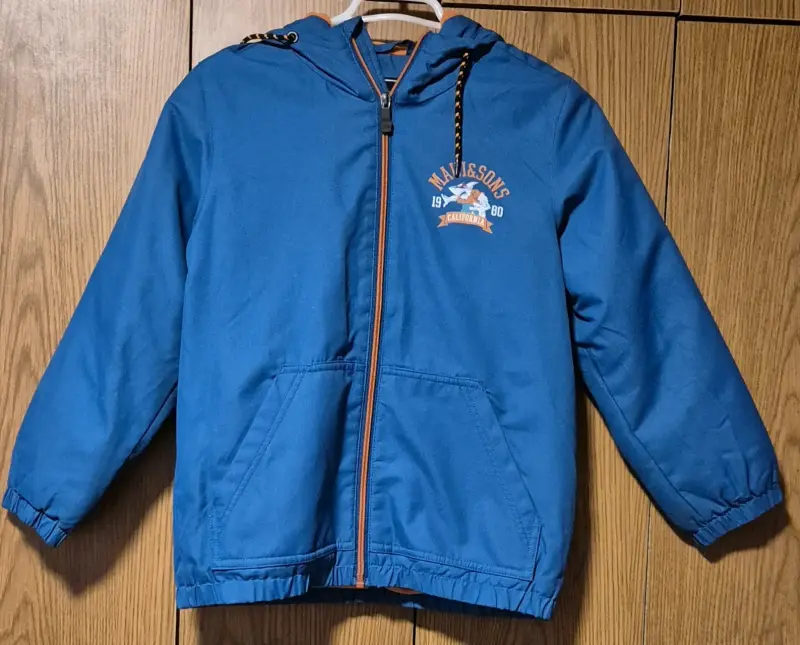 Chaqueta azul para niño Maui & Sons con forro polar - 2