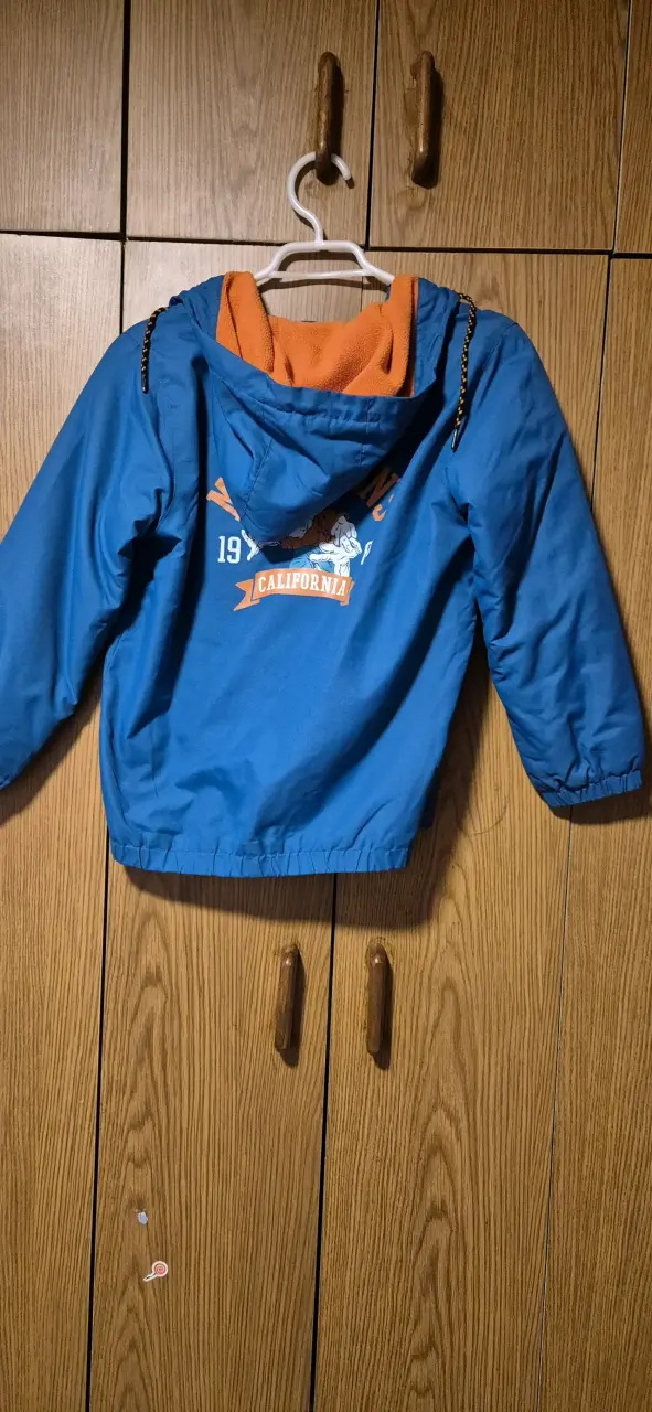Chaqueta azul para niño Maui & Sons con forro polar - 3