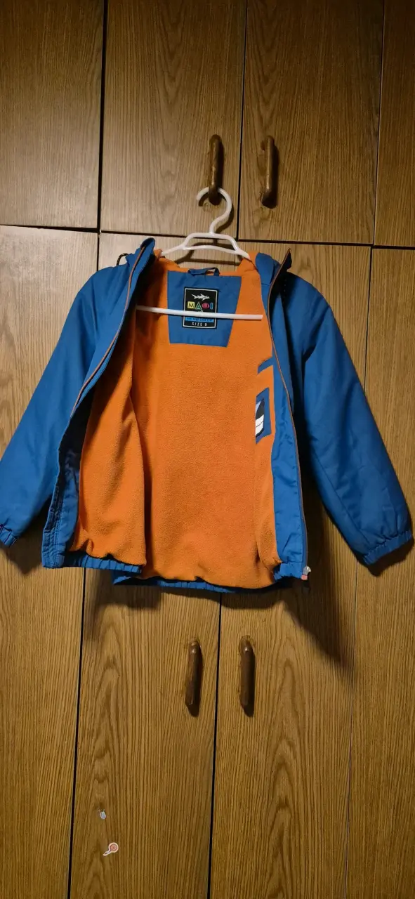 Chaqueta azul para niño Maui & Sons con forro polar - 4