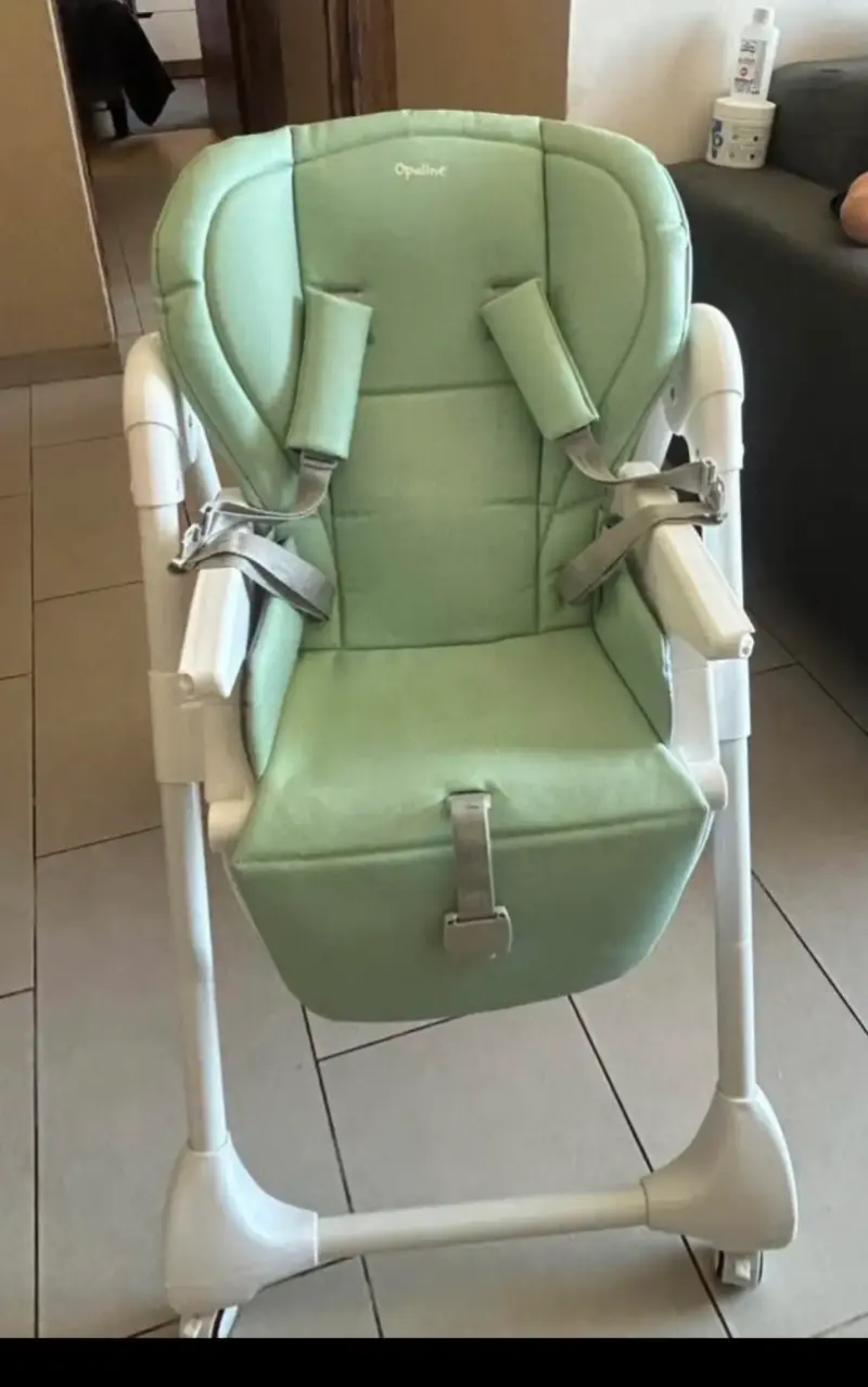 Silla de Comer para Bebé Opaline Verde - 2