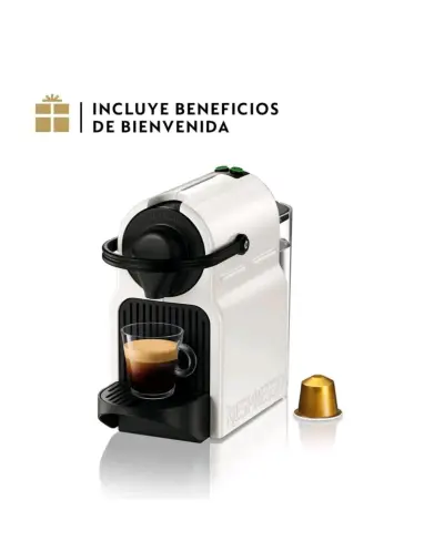 Máquina de café Nespresso Inissia blanca - miniatura 1