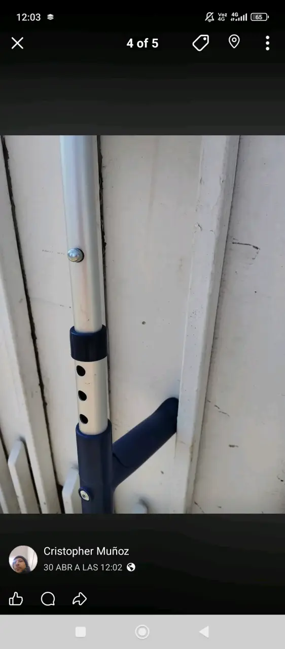 Muletas ajustables de aluminio para adultos - 4