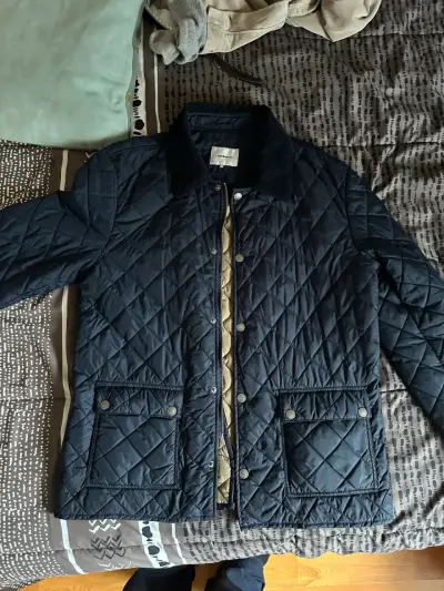 Chaqueta acolchada azul marino para hombre - miniatura 1