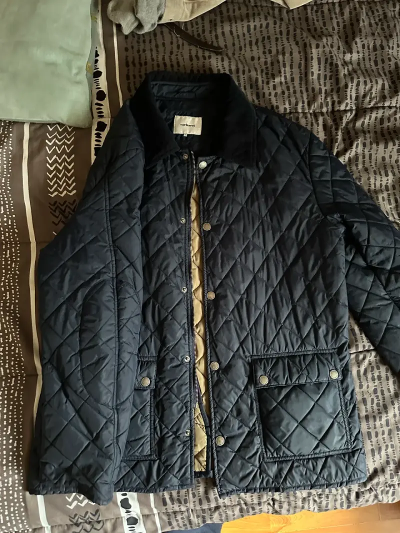 Chaqueta acolchada azul marino para hombre - 2