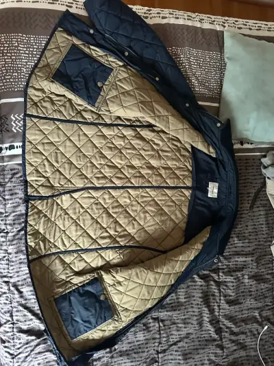 Chaqueta acolchada azul marino para hombre - miniatura 4