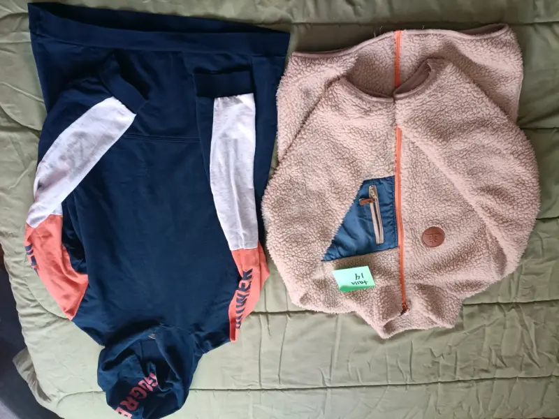 Chaqueta de mezclilla azul para niño talla 14 - 6