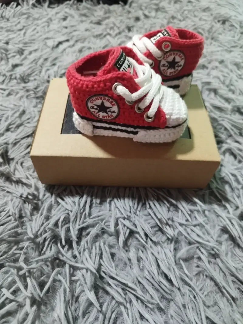 Zapatillas tejidas para bebé Converse All Star - 4