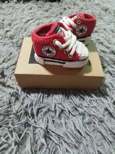 Zapatillas tejidas para bebé Converse All Star - miniatura 4