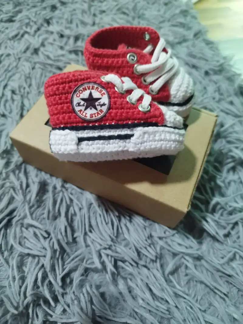 Zapatillas tejidas para bebé Converse All Star - 5
