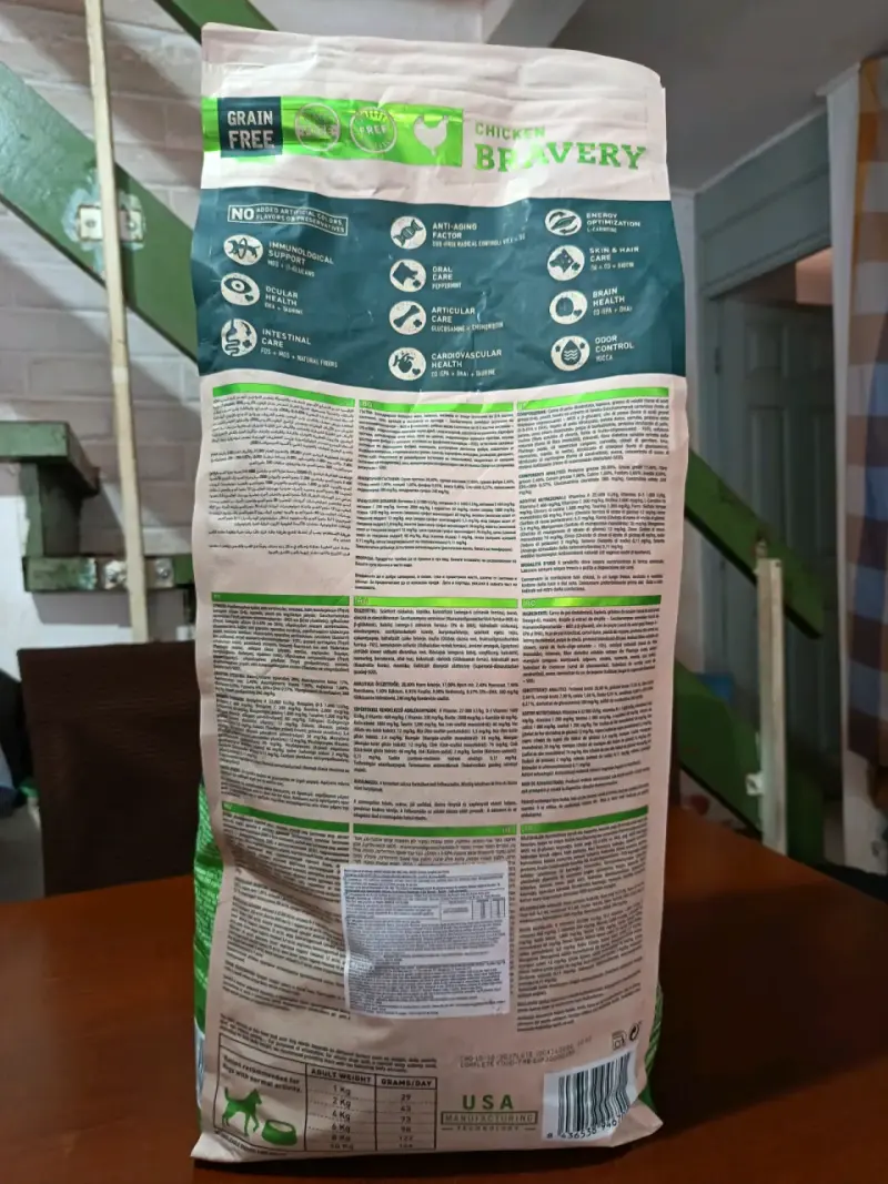 Alimento Bravery para perros, sabor pollo 7kg - 3