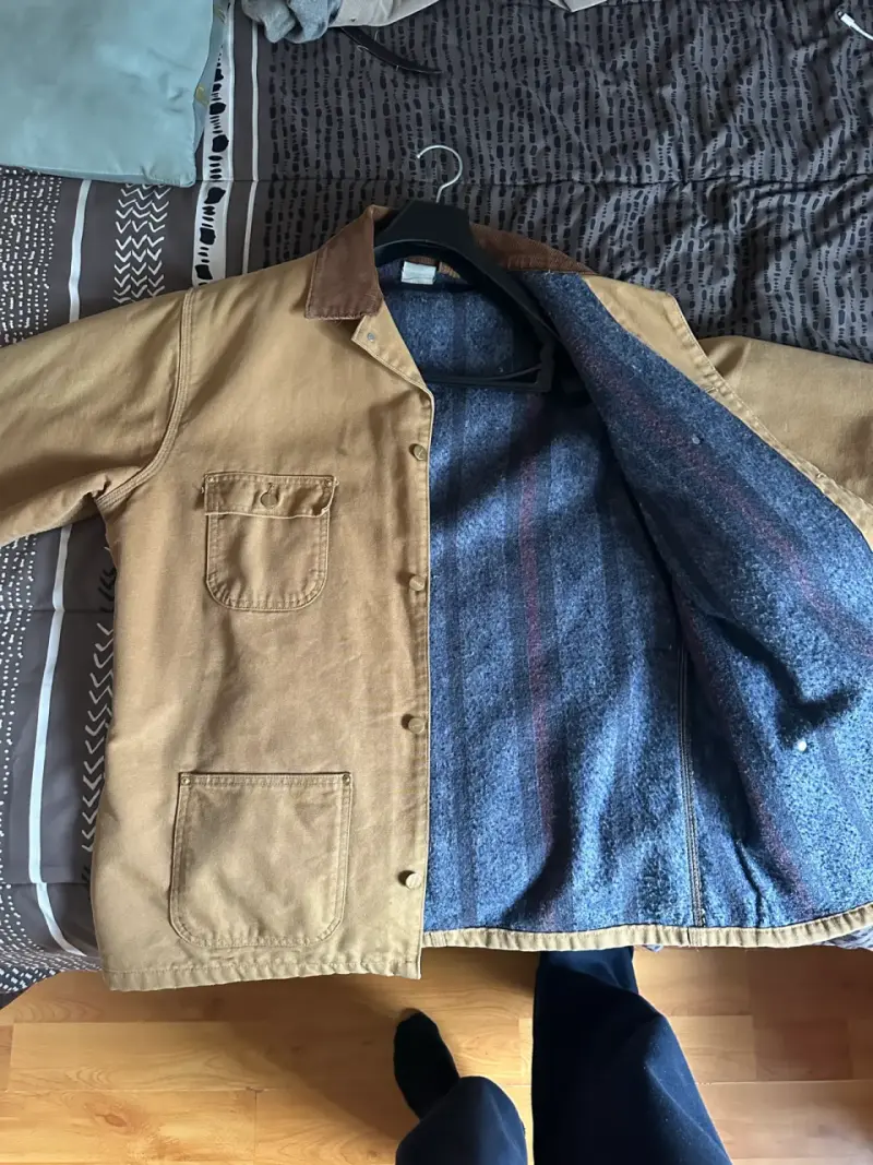 Chaqueta Carhartt marrón con forro interior - 2
