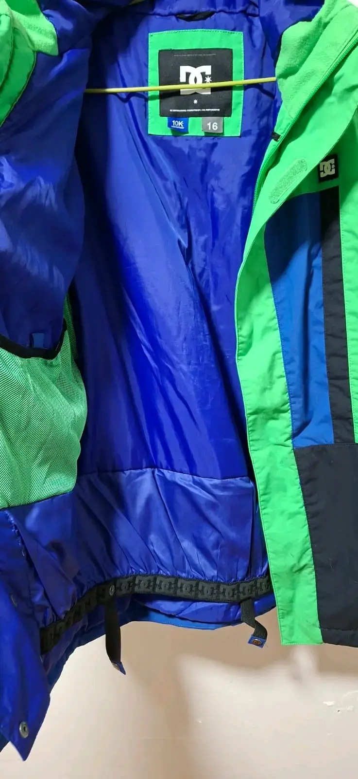 Chaqueta de esquí DC verde y azul - 3