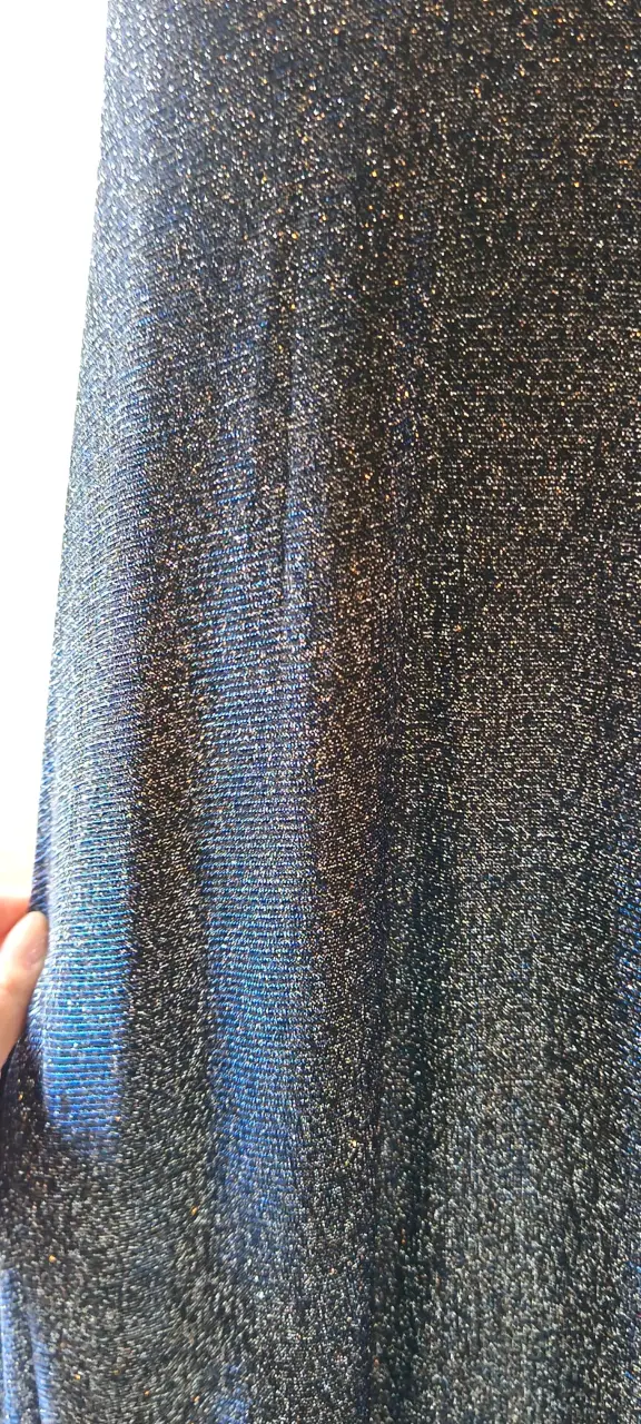 Vestido de fiesta largo azul brillante - 3