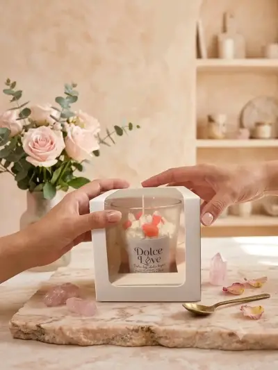 Velas aromáticas Dolce Love en caja decorativa - miniatura 2