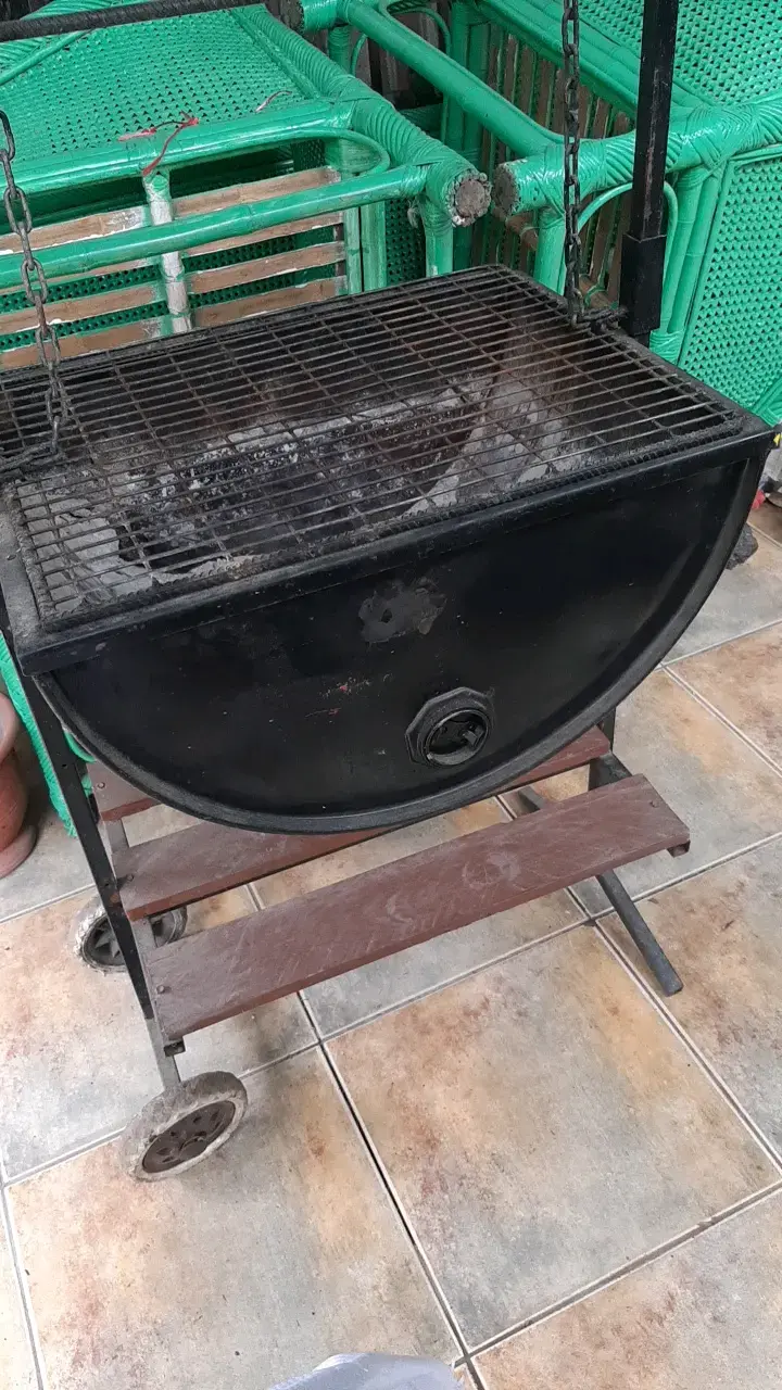 Parrilla de tambor con ruedas para asados - 2