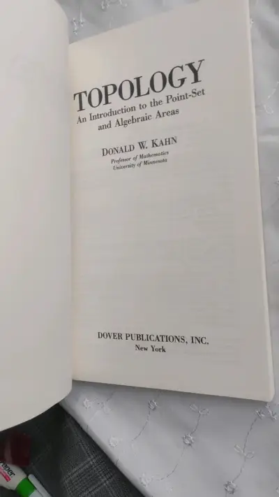 Libro Topology de Donald W. Kahn en buen estado - miniatura 5