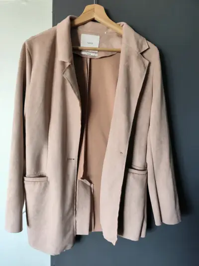 Blazer de mujer beige Alaniz talla M - miniatura 4
