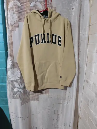 Polerón beige con capucha Purdue - miniatura 1