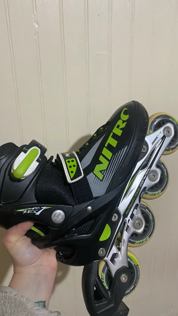 Patines en línea Nitro negros y verdes - 2