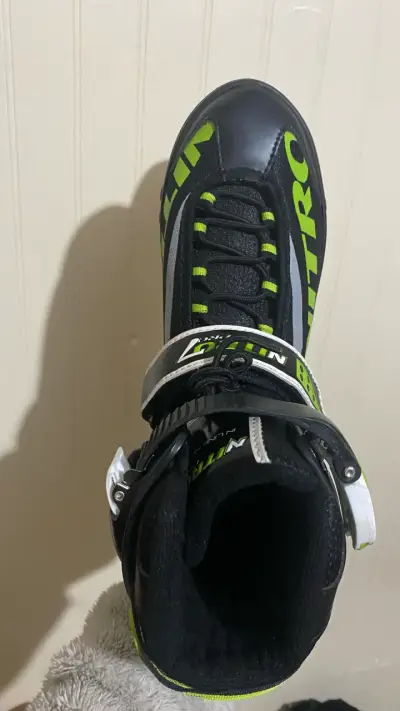 Patines en línea Nitro negros y verdes - miniatura 6