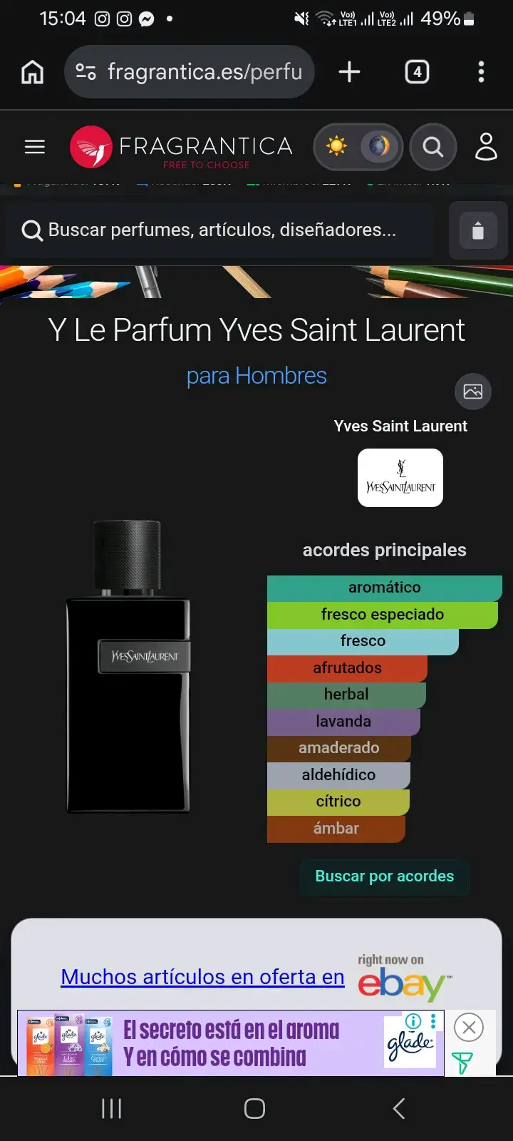 Decants Yves Saint Laurent Y Le Parfum para Hombre - 2