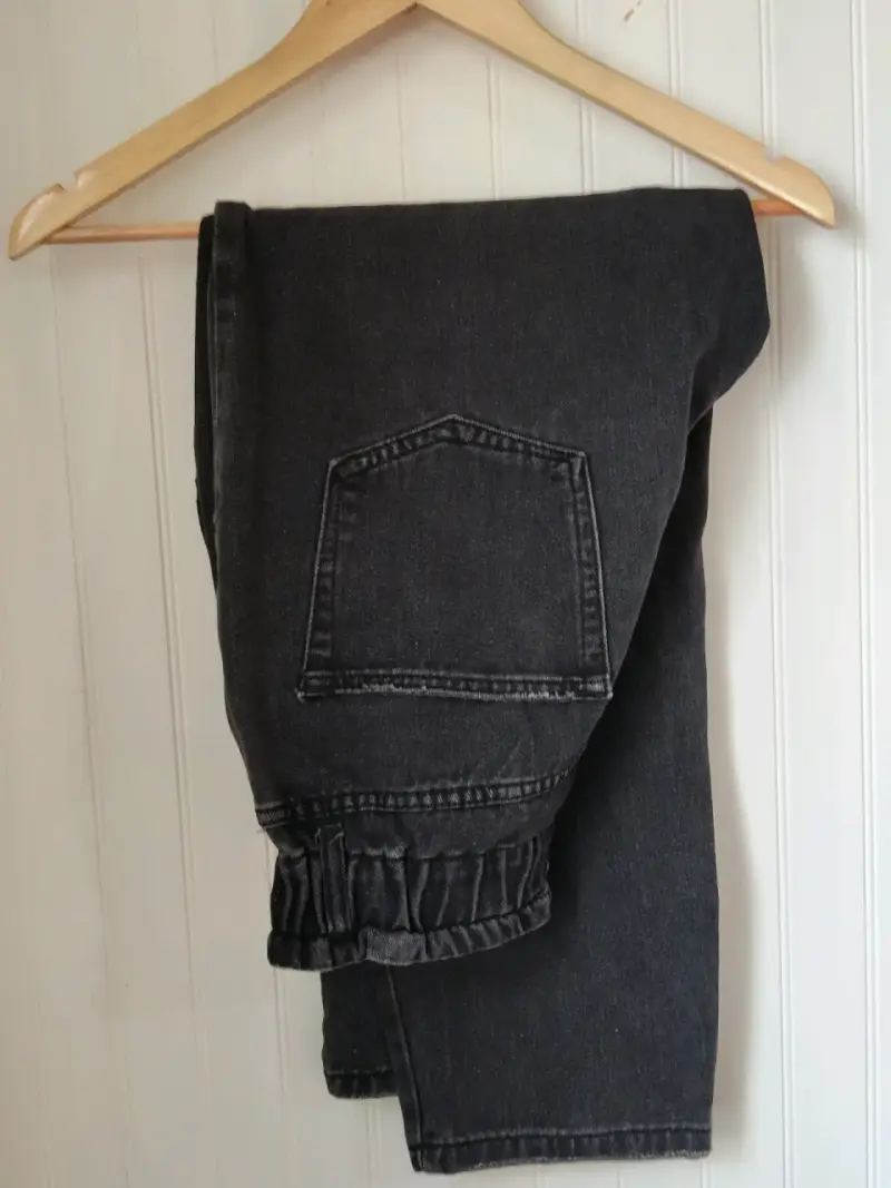 Jeans negros slouchy para mujer - 3