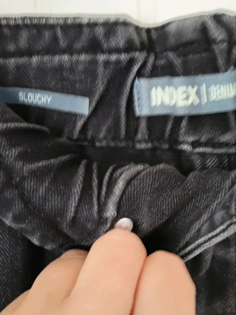 Jeans negros slouchy para mujer - 4