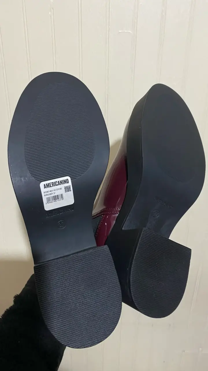 Botines de charol burdeos Americanino con plataforma - 4