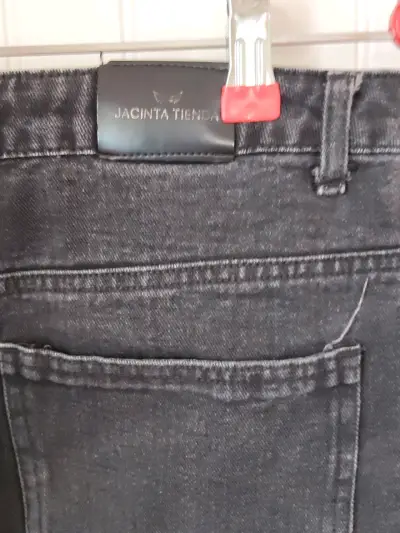 Jeans negros de mujer Jacinta Tienda talla 40 - miniatura 2