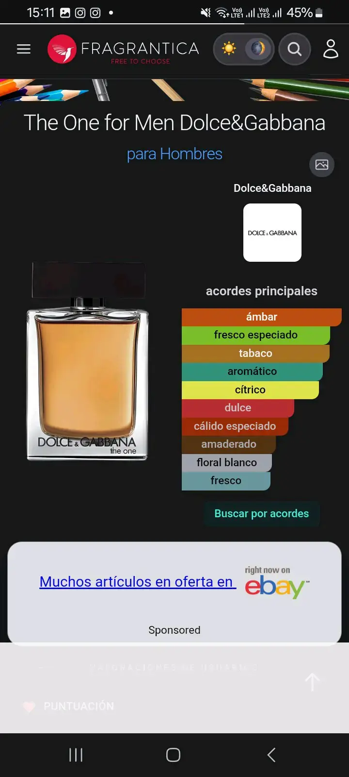 Decants Perfume Dolce & Gabbana The One for Men - 2