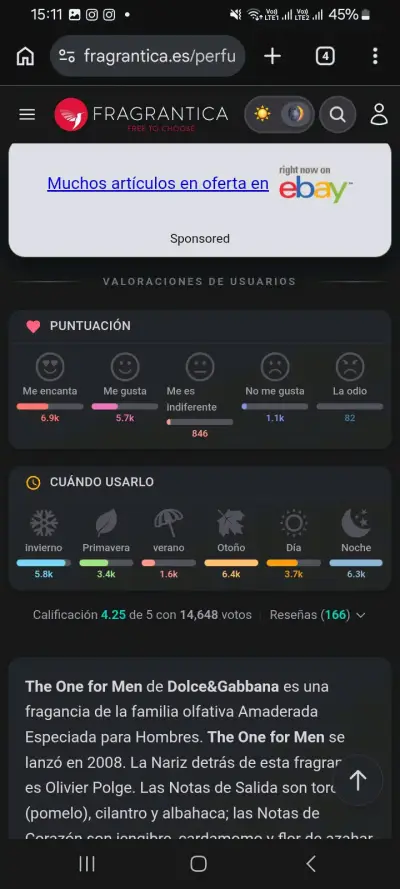 Decants Perfume Dolce & Gabbana The One for Men - miniatura 3