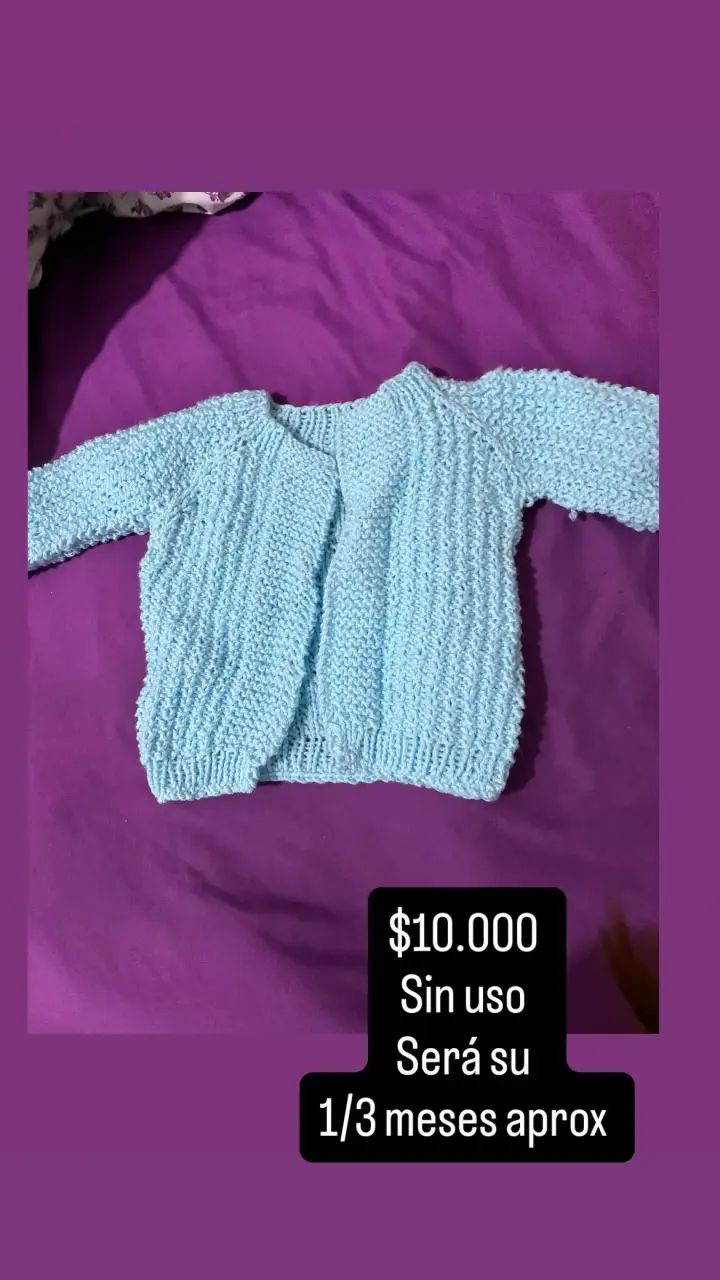 Conjunto de bebé tejido a crochet 3-6 meses - 2