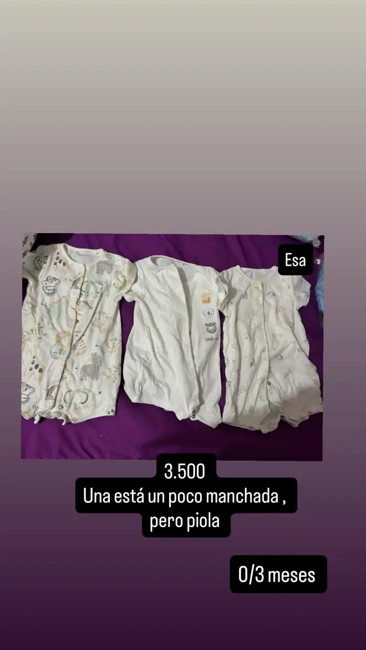 Lote de bodies para bebé 0-3 meses - 1