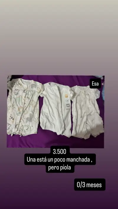 Lote de bodies para bebé 0-3 meses - miniatura 1