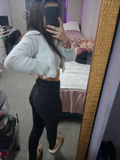 Jeans negros ajustados Zara para mujer - miniatura 5