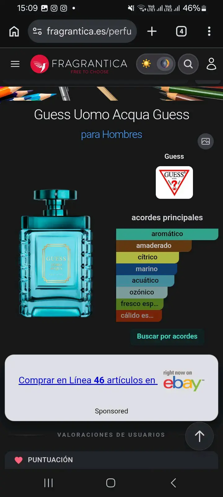 Decants Perfume Guess Uomo Acqua - 2