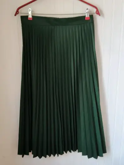 Falda plisada verde Zara Woman - miniatura 1