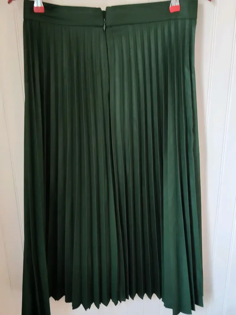 Falda plisada verde Zara Woman - 2