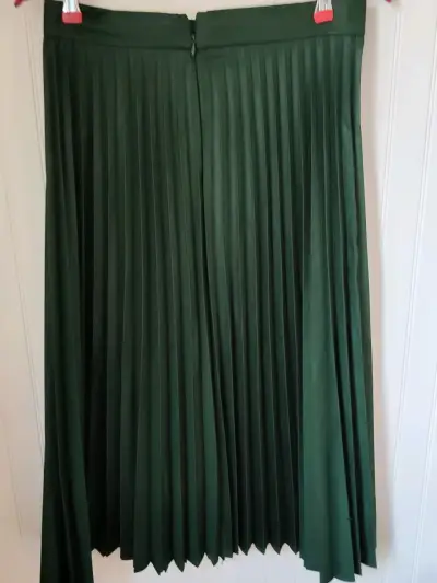 Falda plisada verde Zara Woman - miniatura 2