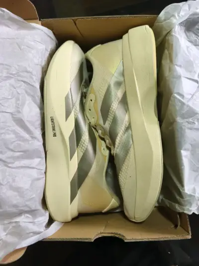 Zapatillas Running Hombre Adidas Adizero Blancas - miniatura 5