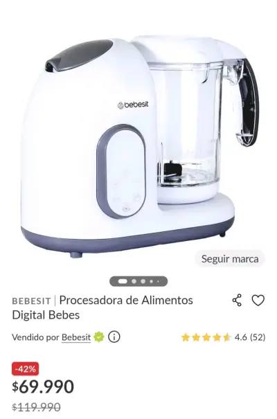Procesadora de Alimentos Digital Bebesit - miniatura 1