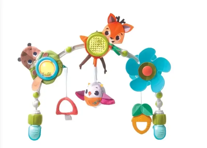 Arco de juegos para coche de bebé con juguetes colgantes - 2