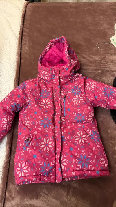 Chaqueta de invierno para niña Columbia rosa - miniatura 1
