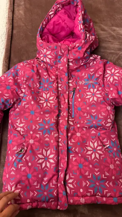 Chaqueta de invierno para niña Columbia rosa - miniatura 2