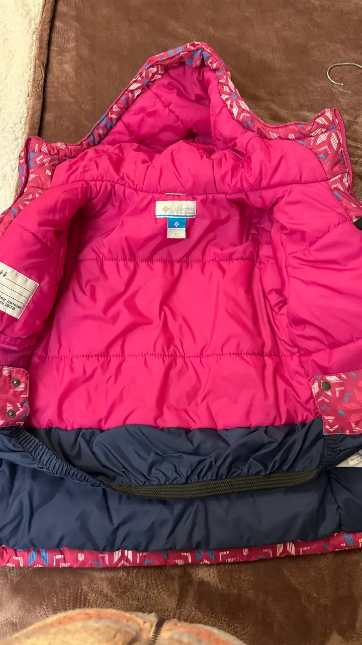Chaqueta de invierno para niña Columbia rosa - 3