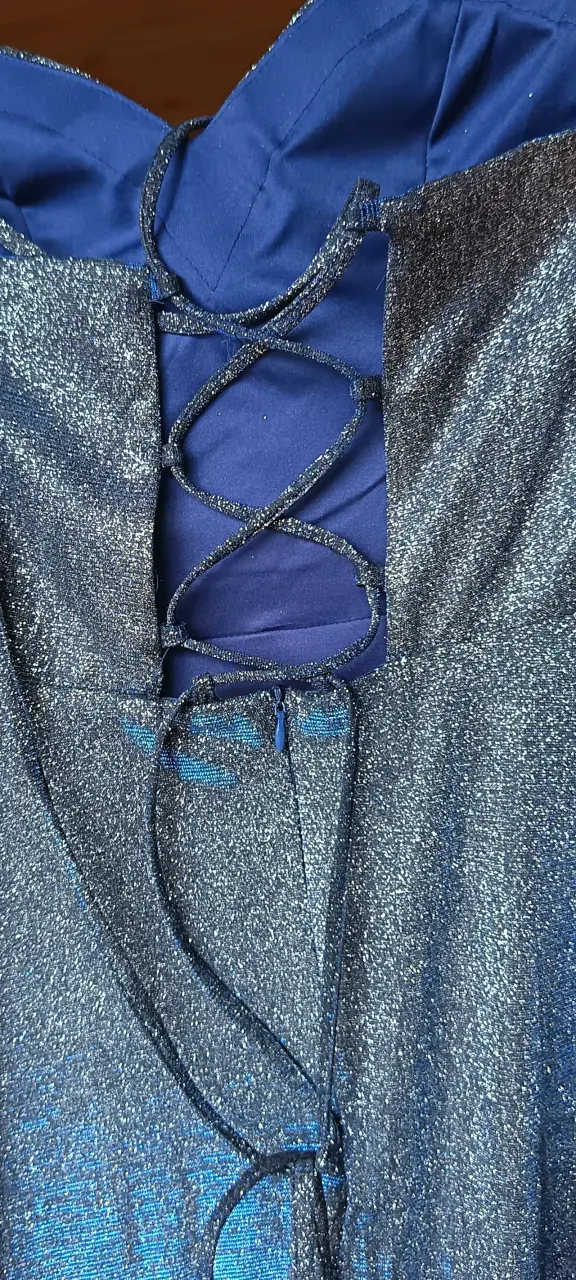 Vestido de fiesta azul brillante - 3